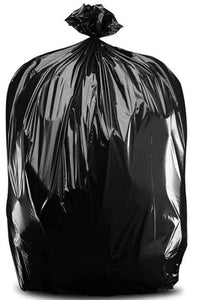 Plasticplace 32-33 Gallon Trash Bags │ 1 Mil │ Black Heavy Duty Garbage Can Liners │ 33” x 39” (100 Count)