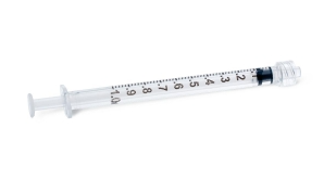 1cc Syringe, Luer Lock Tip, Disposable, Sterile, Non-Pyrogenic, No-Needle-Ea