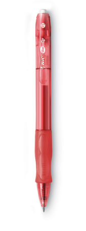 Gel-ocity Gel Pen, Retractable, Medium 0.7 mm, Red Ink, Translucent Red Barrel, Dozen