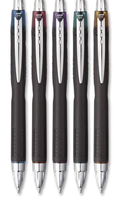 Jetstream Retractable Ballpoint Pen, 1 mm, Assorted Ink, Black Barrel ...