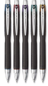 Jetstream Retractable Ballpoint Pen, 1 mm, Assorted Ink, Black Barrel, 5/Pack
