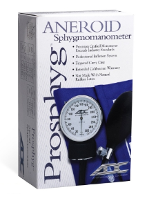Aneroid Sphygmomanometer Combo Kit Pocket Style Hand Held Size 12 Nylon Cuff 22 Inch Stethoscope Tube Diaphragm Only Stethoscope-EACH