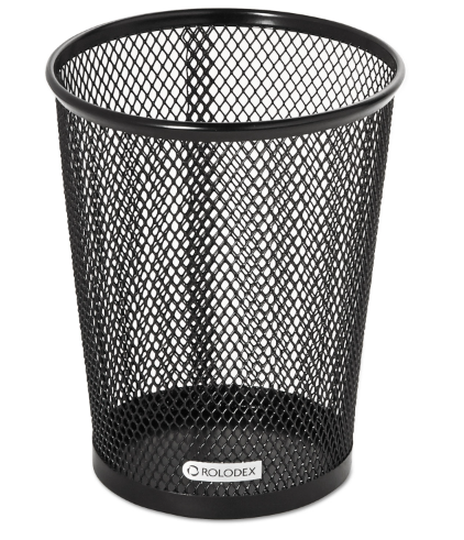 Nestable Jumbo Wire Mesh Pencil Cup, 4.38
