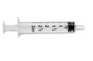 Sterile Luer-Slip Syringe, 3 mL 100/BX