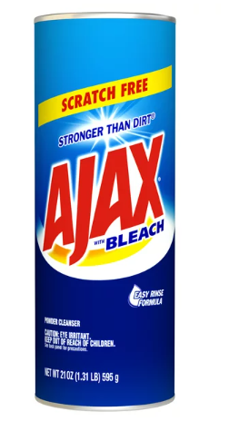 Ajax Powder Cleanser with Bleach Multi-Purpose Cleaner, 21 oz
