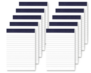 Notepad Small Lined Writing Notepads 4 x 6 Inch Memo Pads Refills Paper Tear off Note Pads 4 x 6” Scratch Pads Server Writing Pads Small Notebook 10 Pads with 30 sheets in Each Pad for School Office