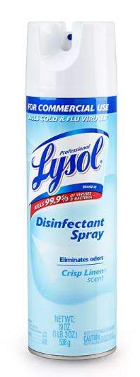 Lysol® Disinfectant Spray - Crisp Linen Scent, 19 oz Spray Can-Each