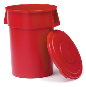 WASTE CONTAINER, 32 GALLON RED