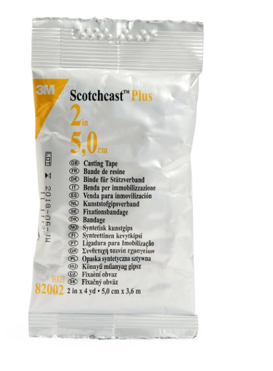 3M Scotchcast Plus Casting Tape 82002, White, 2