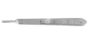 #3 5" (12.7 cm) German Stainless Steel Graduated Scalpel Handle