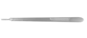 #3L Long 8" (20 cm) German Stainless Steel Scalpel Handle for Blades 10, 11, 12, 15