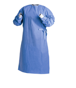 Non-Reinforced Surgical Gown with Towel Astound® Adult Large Blue Sterile AAMI Level 3