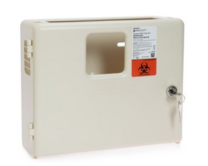 McKesson Prevent® Sharps Collector Wall Cabinet Locking Wall Mount Polypropylene