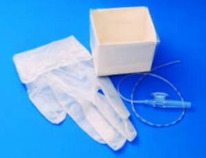 Suction Catheter Kit AirLife® Cath-N-Glove® 10 Fr. NonSterile-Case of 100