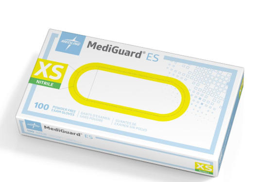 MediGuard ES Powder-Free Nitrile Exam Gloves XS