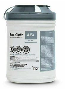 Sani-Cloth Germicidal Wipes AF3, Canister of 160