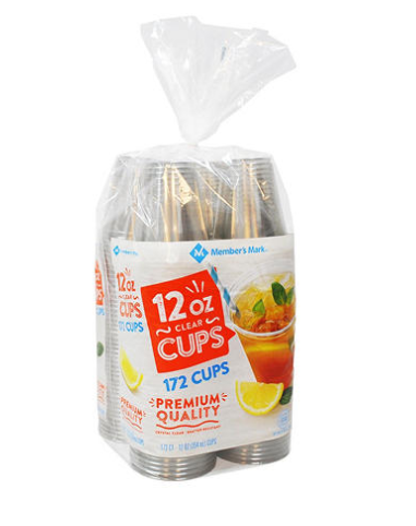 Member's Mark Clear 12 oz. Plastic Cups (172ct.)