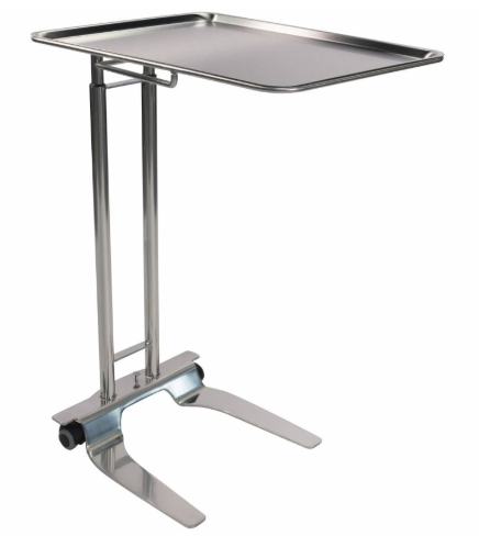 Pedigo SS Foot-Operated Mayo Stand With 20