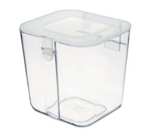 Stackable Caddy Organizer Containers, Small, Clear