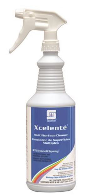 SPARTAN CHEMICAL COMPANY Xcelente RTU Handi Spray 1 Quart Fresh Lavendar Scent Multi Purpose Cleaner-12/Case