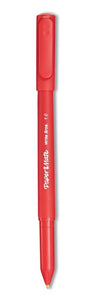 Write Bros. Ballpoint Pen, Stick, Medium 1 mm, Red Ink, Red Barrel, Dozen