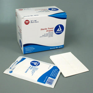 Drape Towel 18x26in Sterile Plain Tissue Poly Tissue