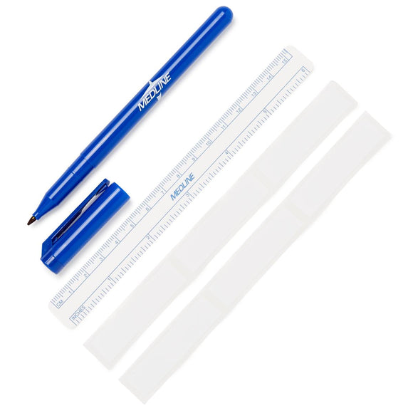 Sterile Skin Marker with Ruler and Labels