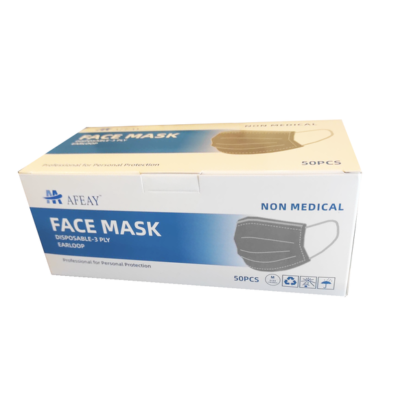 Disposable Face Masks 50/Bx (Non-Surgical)
