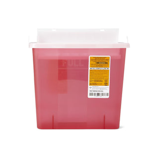 Biohazard Patient Room Sharps Disposal Containers 5qt