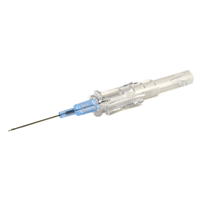 CATHETER IV 22GX1IN SAFETY PROTECTIV PLUS RADIOPAQUE BLUE