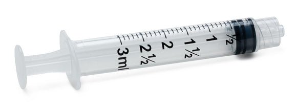 Sterile Luer-Lock Syringe, 3 mL 100/BX