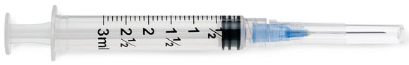 Luer-Lock Syringe with 23G x 1