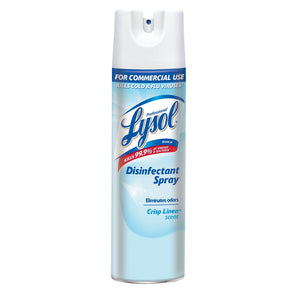 Lysol Disinfectant Sprays, Crisp Linen, 19 oz. CASE