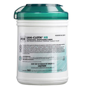 Wipes Sani-Cloth Hb 6x6 3/4in Large Germicidal Alcohol Free